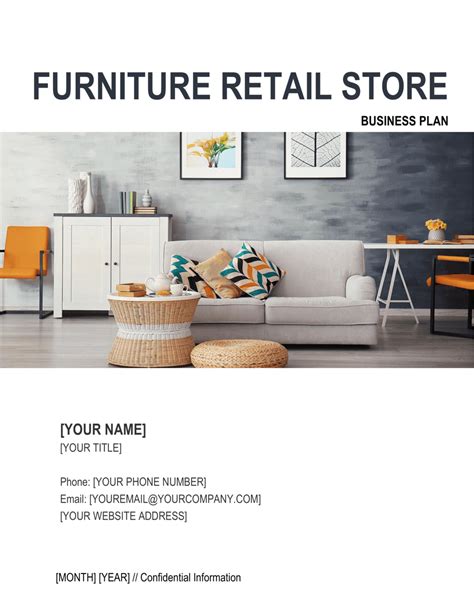 Sample furniture store business plan